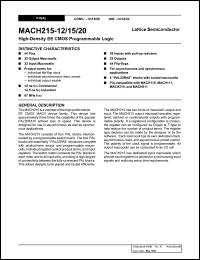 Click here to download MACH215-12 Datasheet