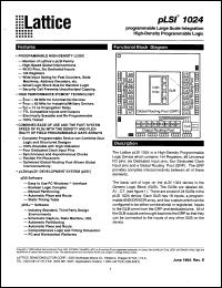 Click here to download PLSI1024-60LH/883 Datasheet