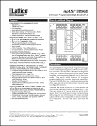 Click here to download ISPLSI3256E70LB320 Datasheet
