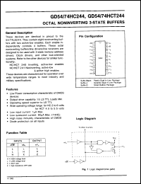 Click here to download GD74HC244D Datasheet