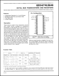 Click here to download GD74LS646 Datasheet