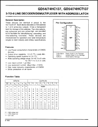 Click here to download GD74HC137 Datasheet