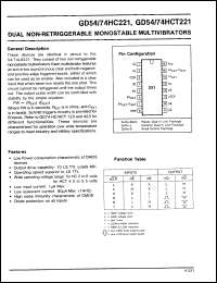 Click here to download GD74HCT221 Datasheet