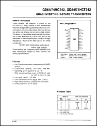 Click here to download GD54HC242J Datasheet