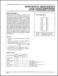 Click here to download GD74HC573D Datasheet