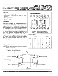 Click here to download GD74LS107A Datasheet