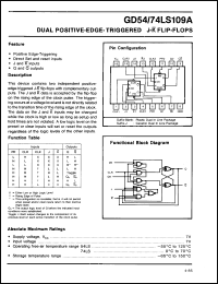 Click here to download GD54LS109AJ Datasheet