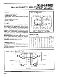 Click here to download GD74LS112 Datasheet