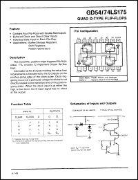 Click here to download GD74LS175J Datasheet