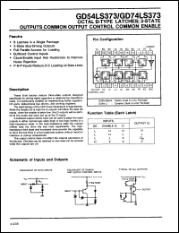 Click here to download GD74LS373J Datasheet