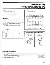 Click here to download GD54LS688J Datasheet