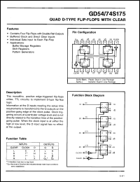 Click here to download GD74S175J Datasheet