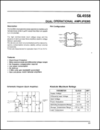 Click here to download GL4558 Datasheet