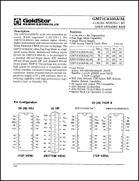 Click here to download GM71C4100ALT60 Datasheet