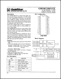 Click here to download GM76C256FW10 Datasheet