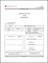 Click here to download LC230WX3 Datasheet