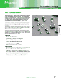 Click here to download V18MLE0805LH Datasheet