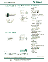 Click here to download 835-20 Datasheet