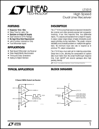 Click here to download LT1015 Datasheet