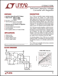 Click here to download LT1054 Datasheet