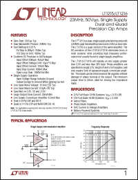 Click here to download LT1216 Datasheet