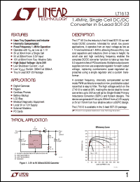 Click here to download LT1613 Datasheet
