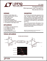 Click here to download LTC1045 Datasheet