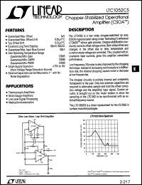 Click here to download LTC1052CS Datasheet