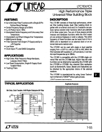 Click here to download LTC1061CS Datasheet