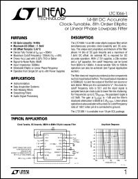 Click here to download LTC1066-1 Datasheet