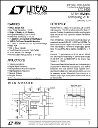 Click here to download LTC1405 Datasheet