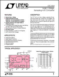 Click here to download LTC1414 Datasheet