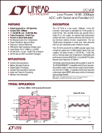 Click here to download LTC1418 Datasheet