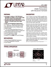 Click here to download LTC1484 Datasheet