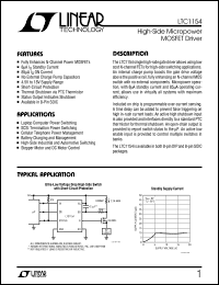 Click here to download LTC1154CS8 Datasheet