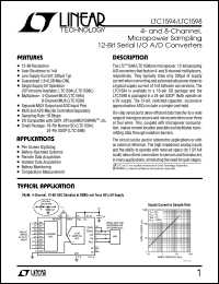 Click here to download LTC1594IS Datasheet