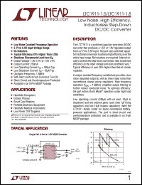 Click here to download LTC1911EMS8-1.5 Datasheet