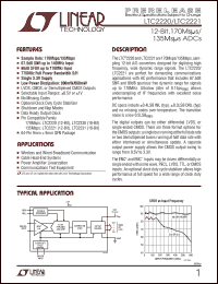 Click here to download LTC2221CUP Datasheet