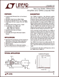 Click here to download LT6600IS8-10 Datasheet