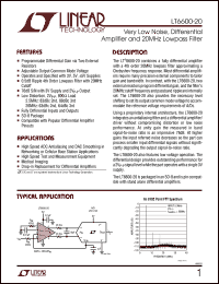 Click here to download LT6600CS8-20 Datasheet