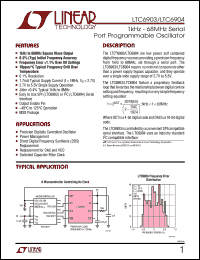 Click here to download LTC6903CMS8 Datasheet