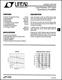 Click here to download OP-215AJ8 Datasheet