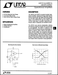 Click here to download LM307J8 Datasheet