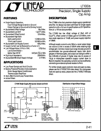 Click here to download LT1006MJ8 Datasheet