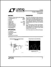 Click here to download LT1193CS8 Datasheet