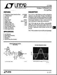 Click here to download LT1194C Datasheet