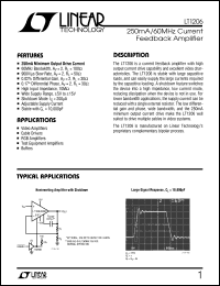 Click here to download LT1206CN8 Datasheet