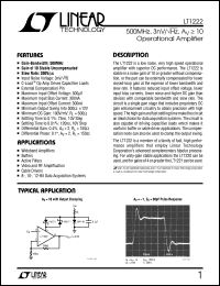 Click here to download LT1222MJ8 Datasheet