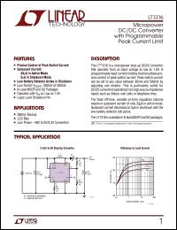 Click here to download LT1316CMS8 Datasheet