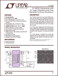 Click here to download LT1330CSW Datasheet